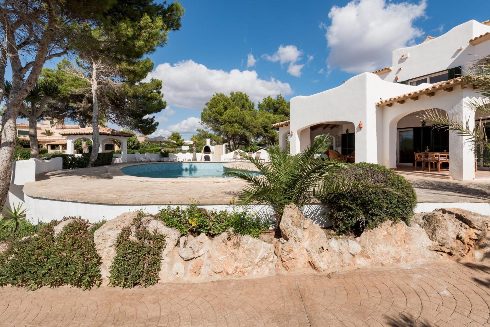 Gigantische Villa Mit Meerblick, Panoramablick & Pool-Oase Cala Pi  Bagian luar foto